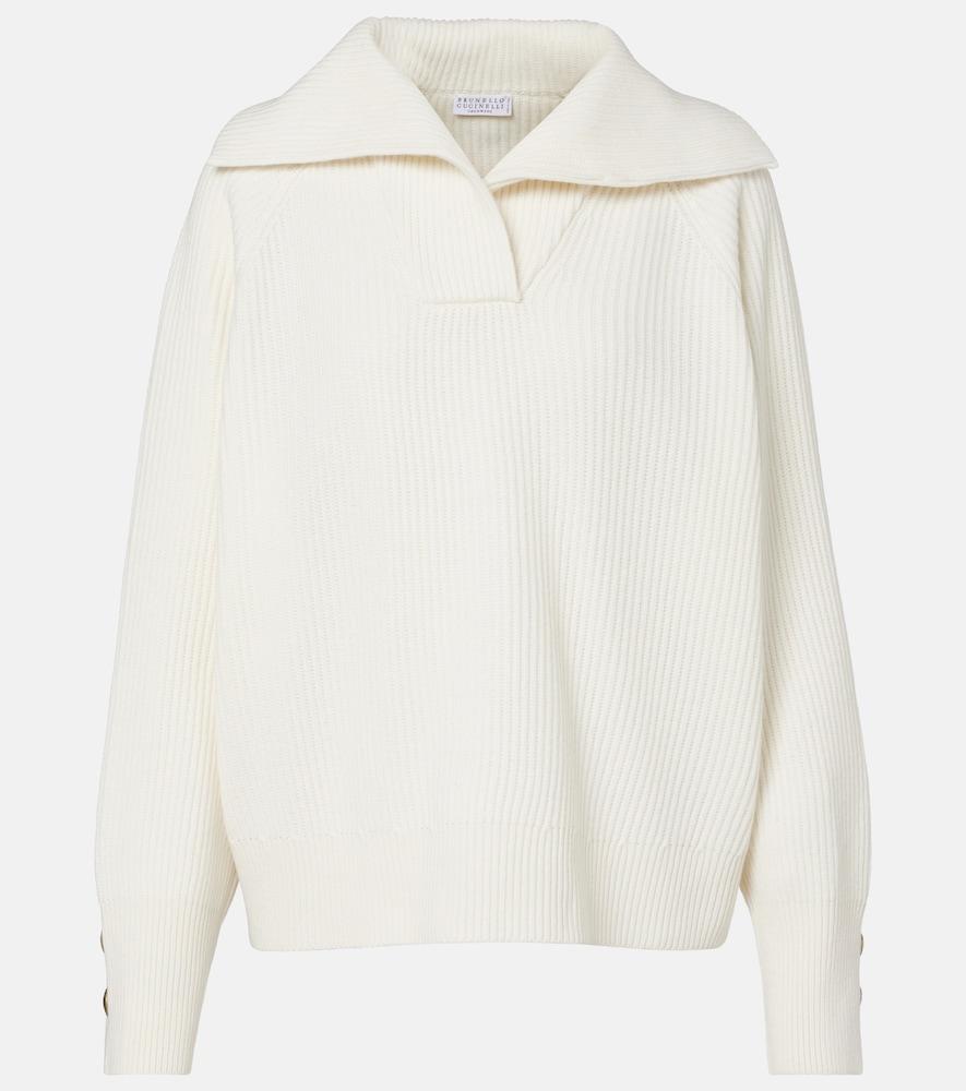 brunello cucinelli wool, cashmere and silk sweater