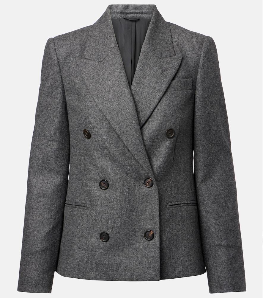 brunello cucinelli wool and cashmere blazer
