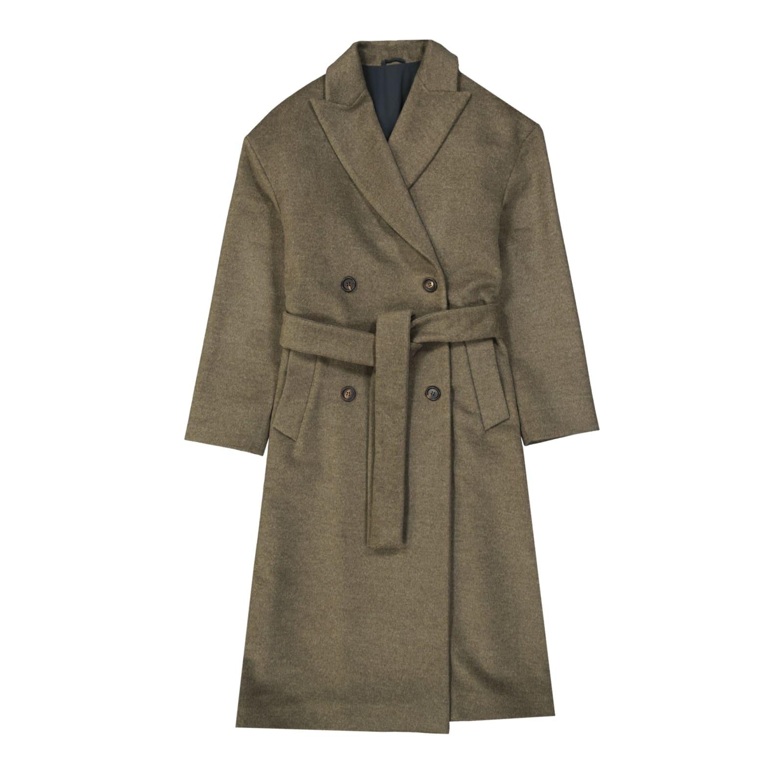 brunello cucinelli wool and cashmere coat