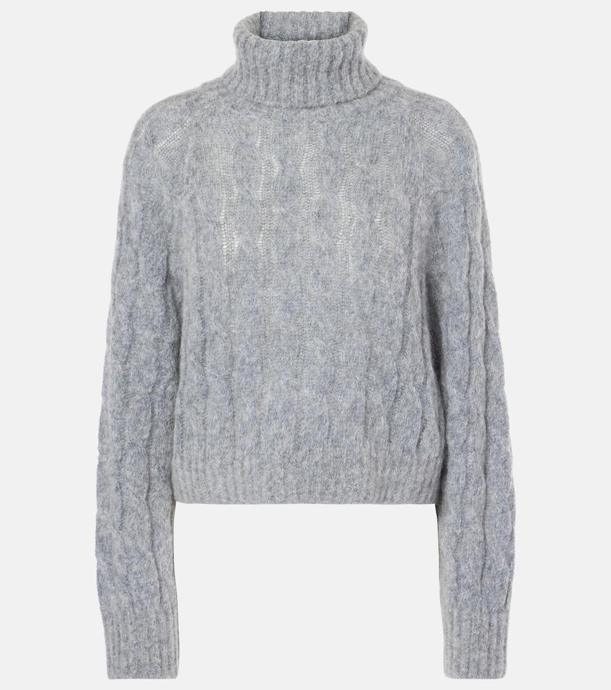 brunello cucinelli wool and mohair turtleneck sweater