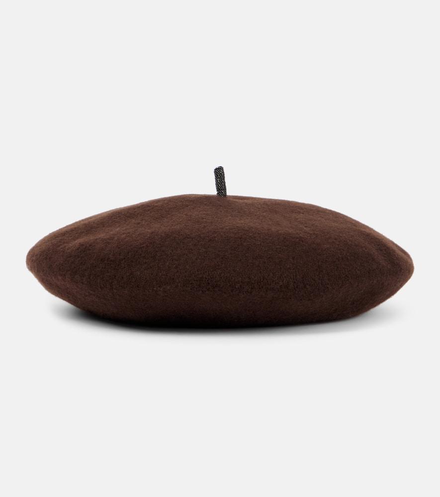 brunello cucinelli wool beret