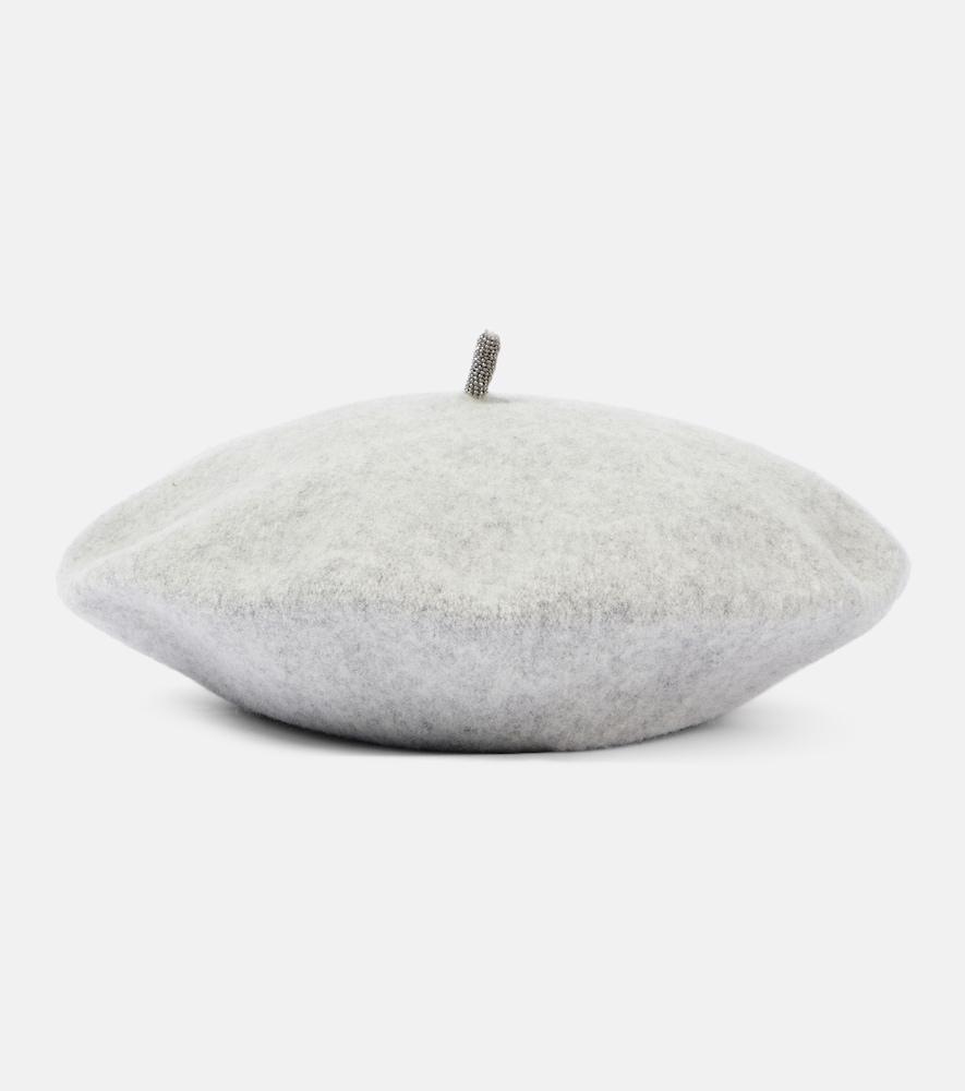 brunello cucinelli wool beret