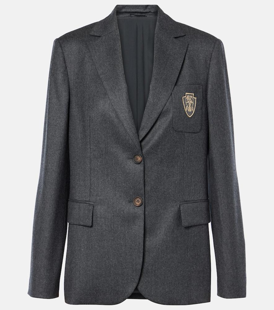 brunello cucinelli wool blazer