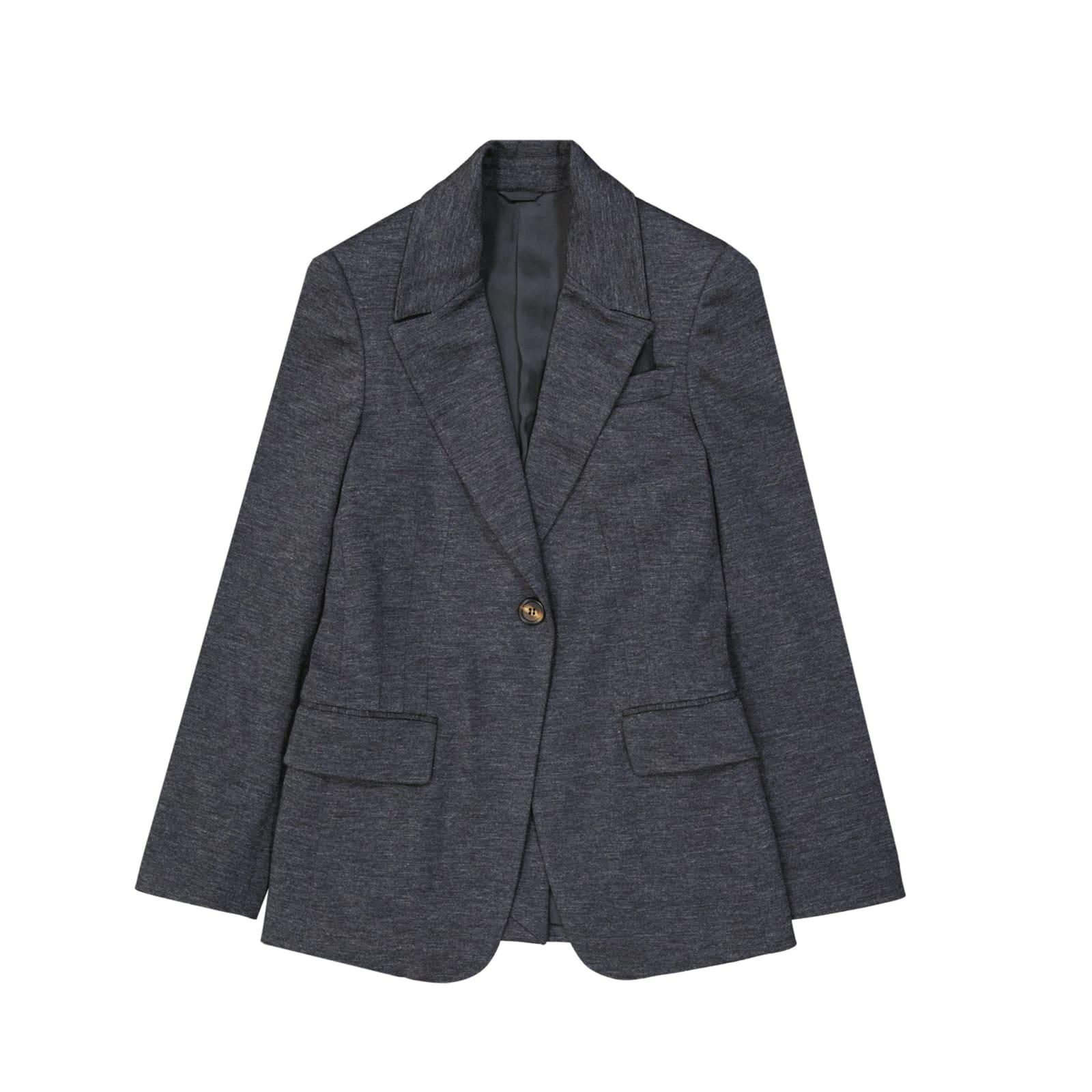 brunello cucinelli wool blazer