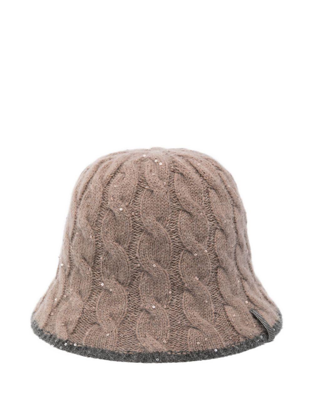 brunello cucinelli wool cloche hat