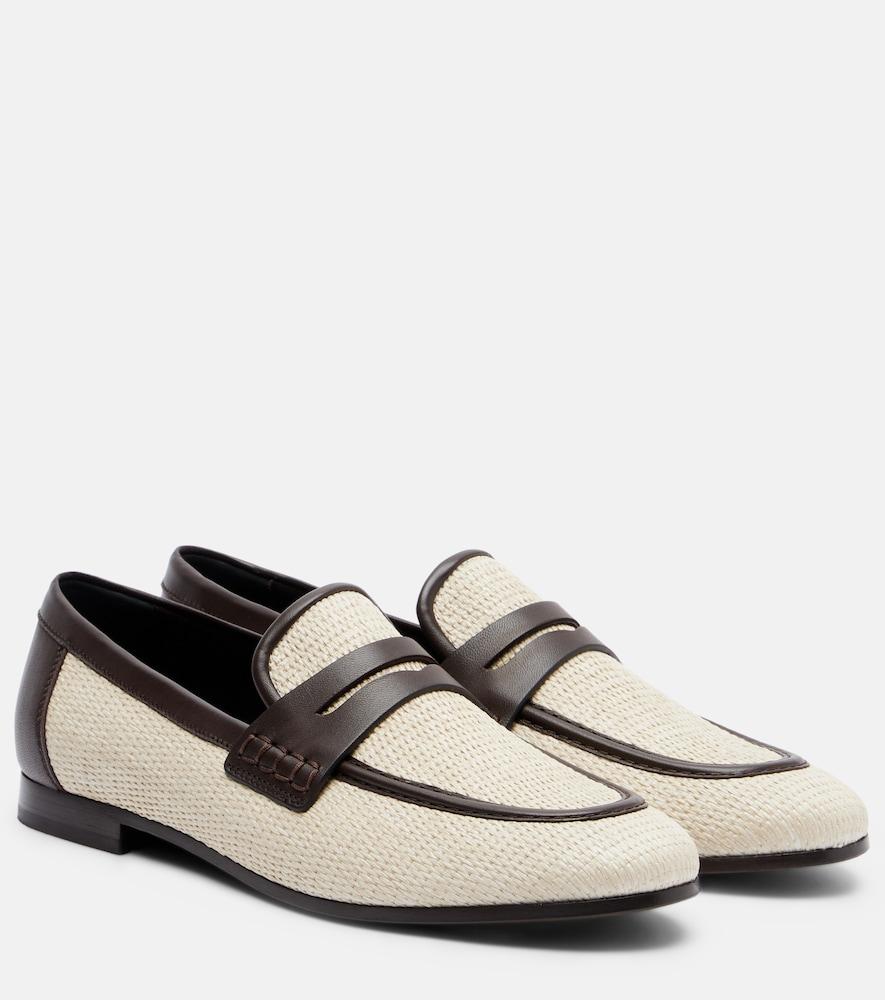 brunello cucinelli woven leather