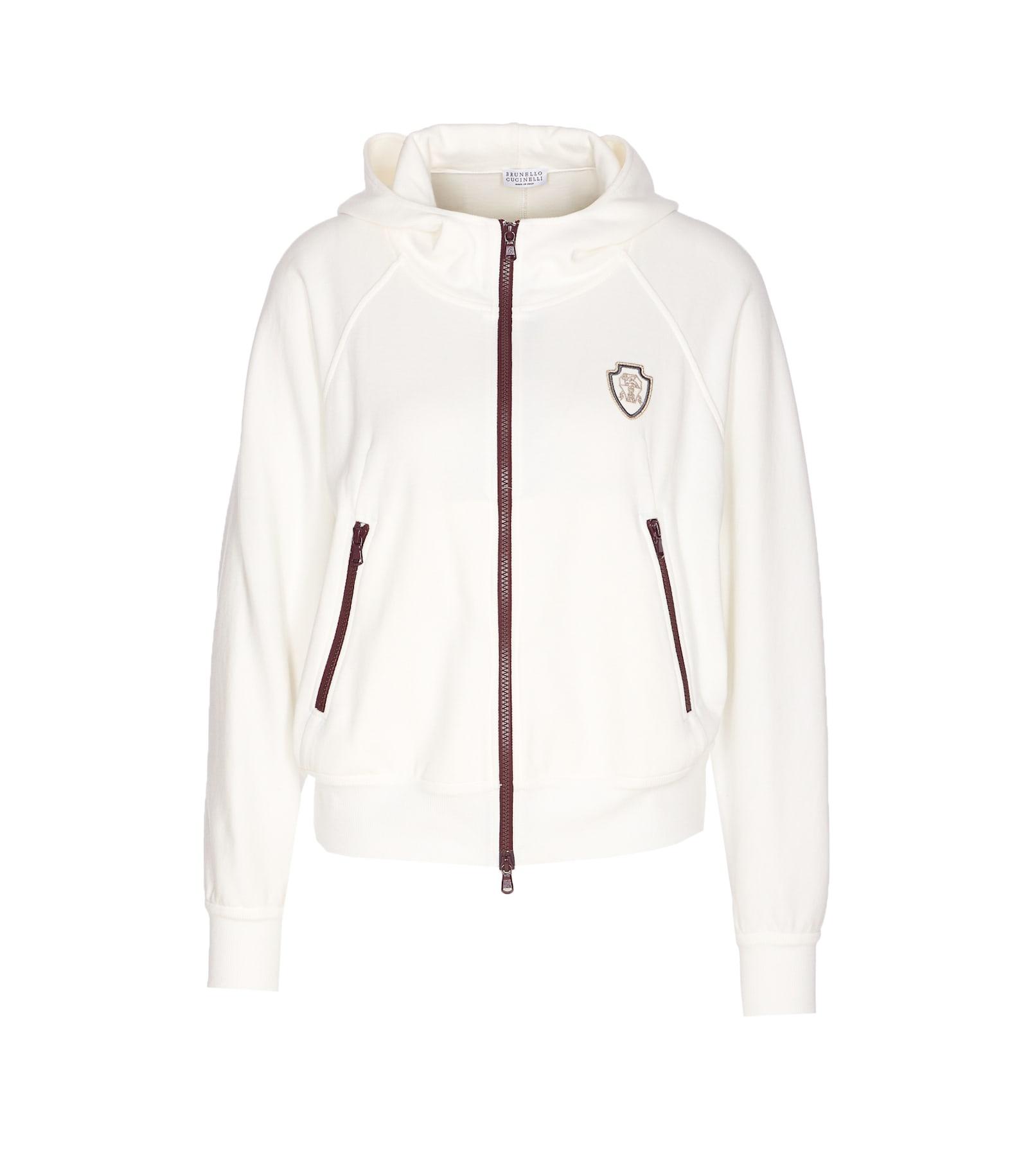 brunello cucinelli zip up cardigan