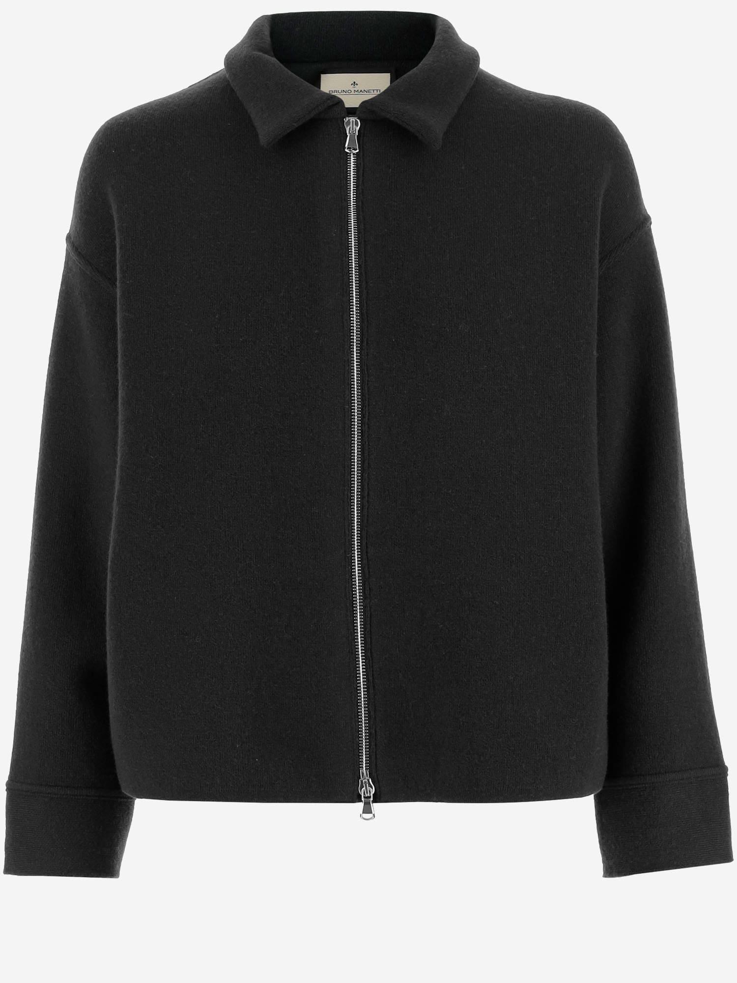 bruno manetti wool blend jacket