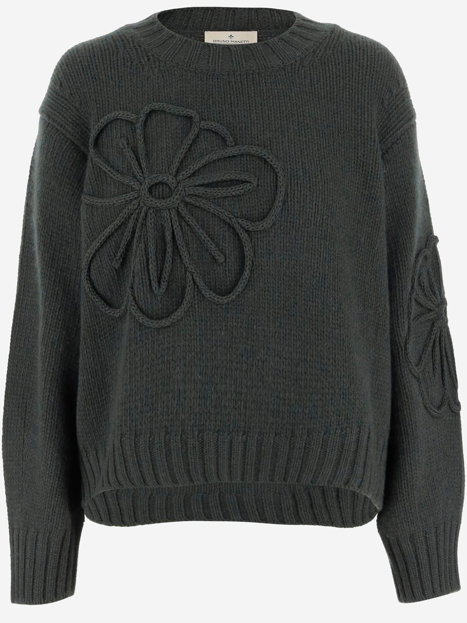 bruno manetti wool blend sweater