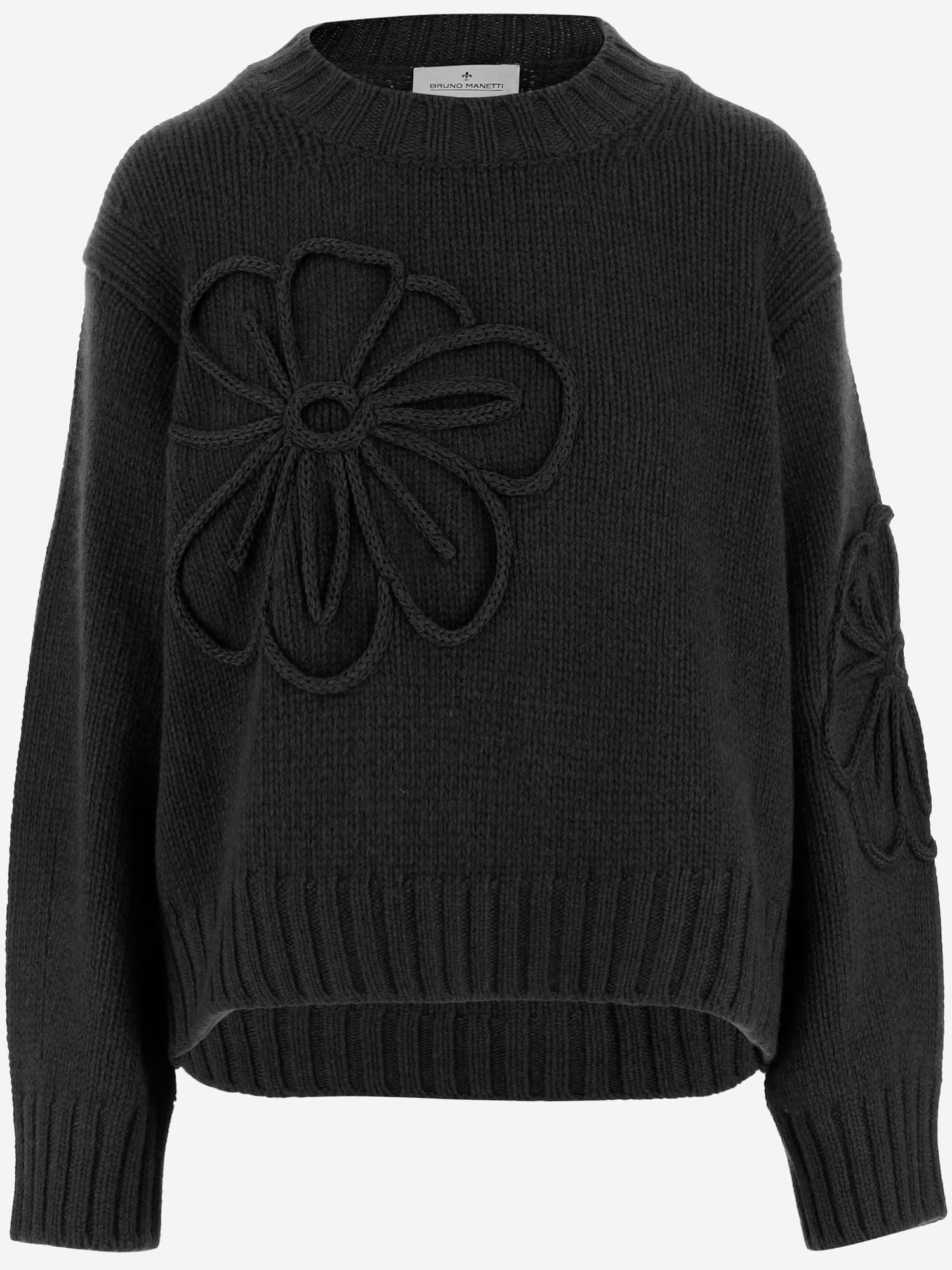 bruno manetti wool blend sweater