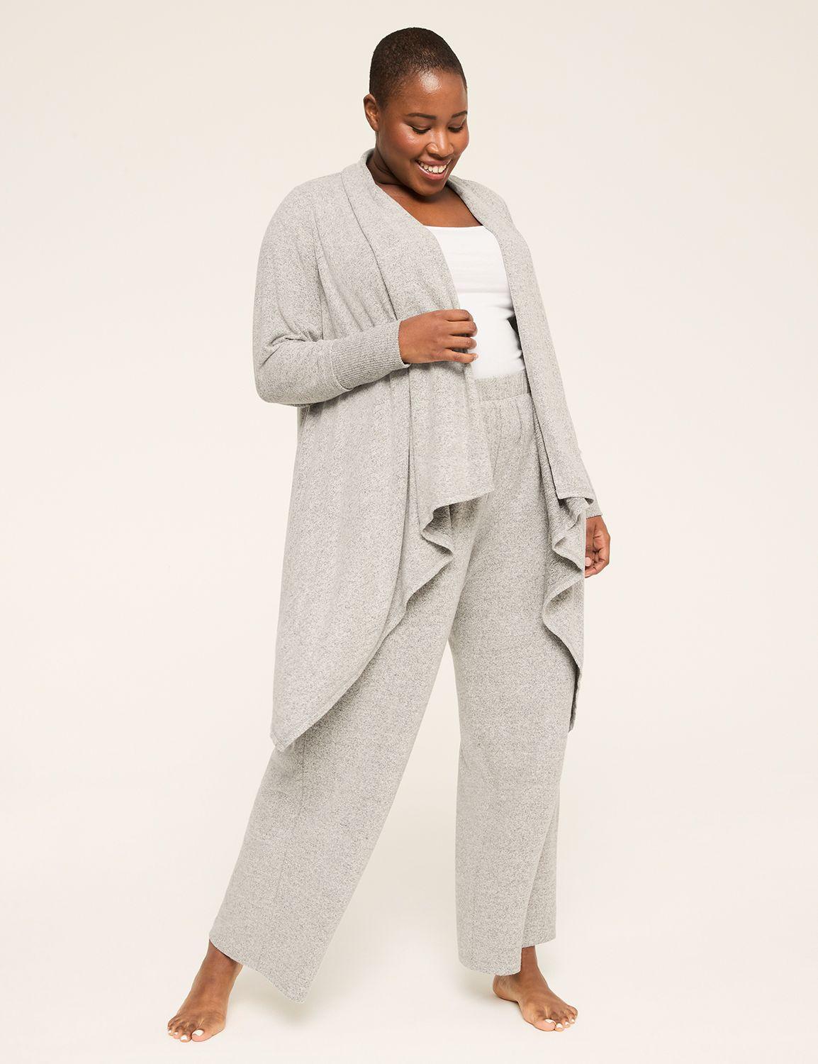brushed hacci sharkbite cardigan