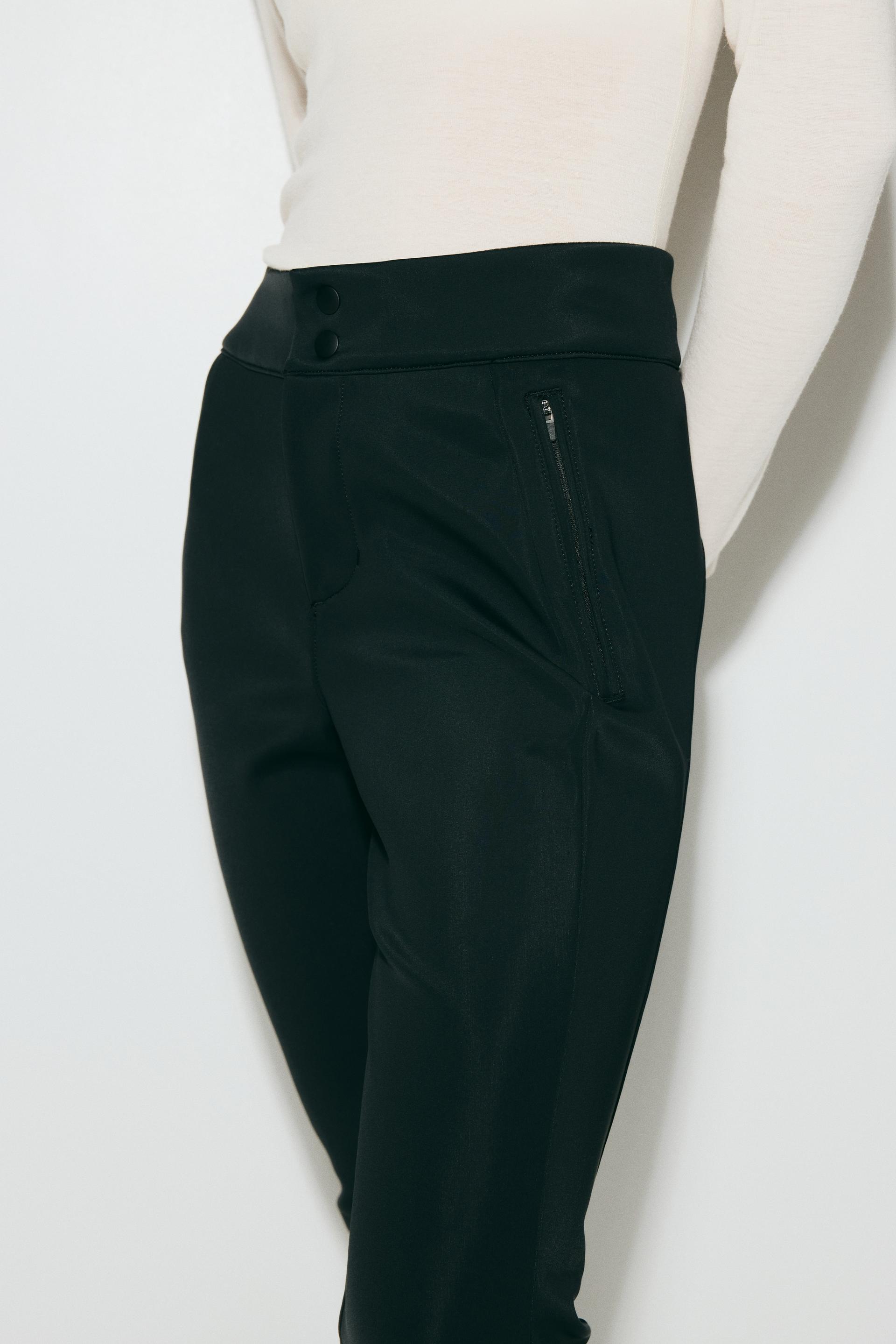 brushed-inside ski pants