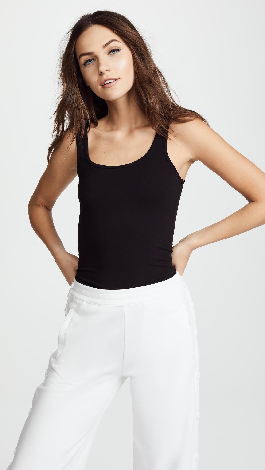 brushed jersey long tank