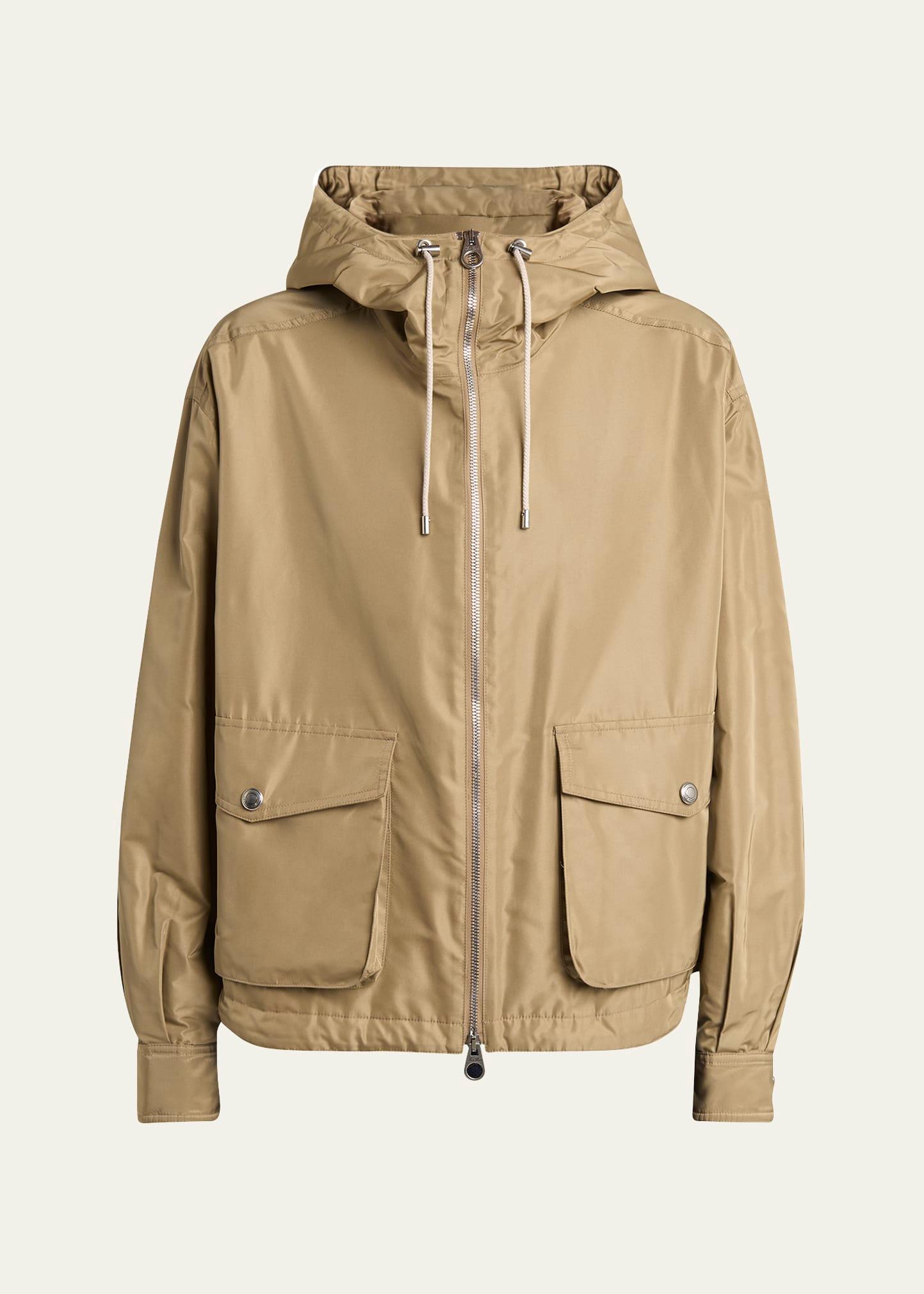 brussel hooded blouson jacket