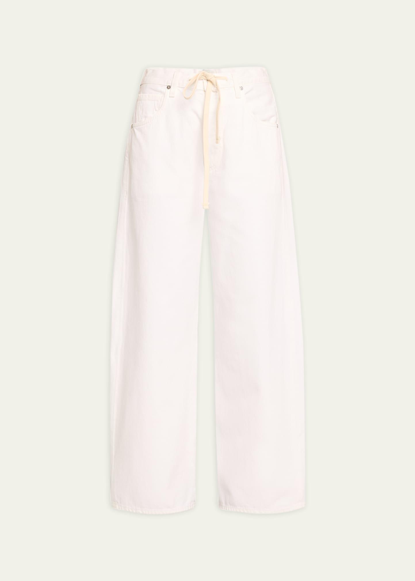 brynn wide-leg drawstring trousers