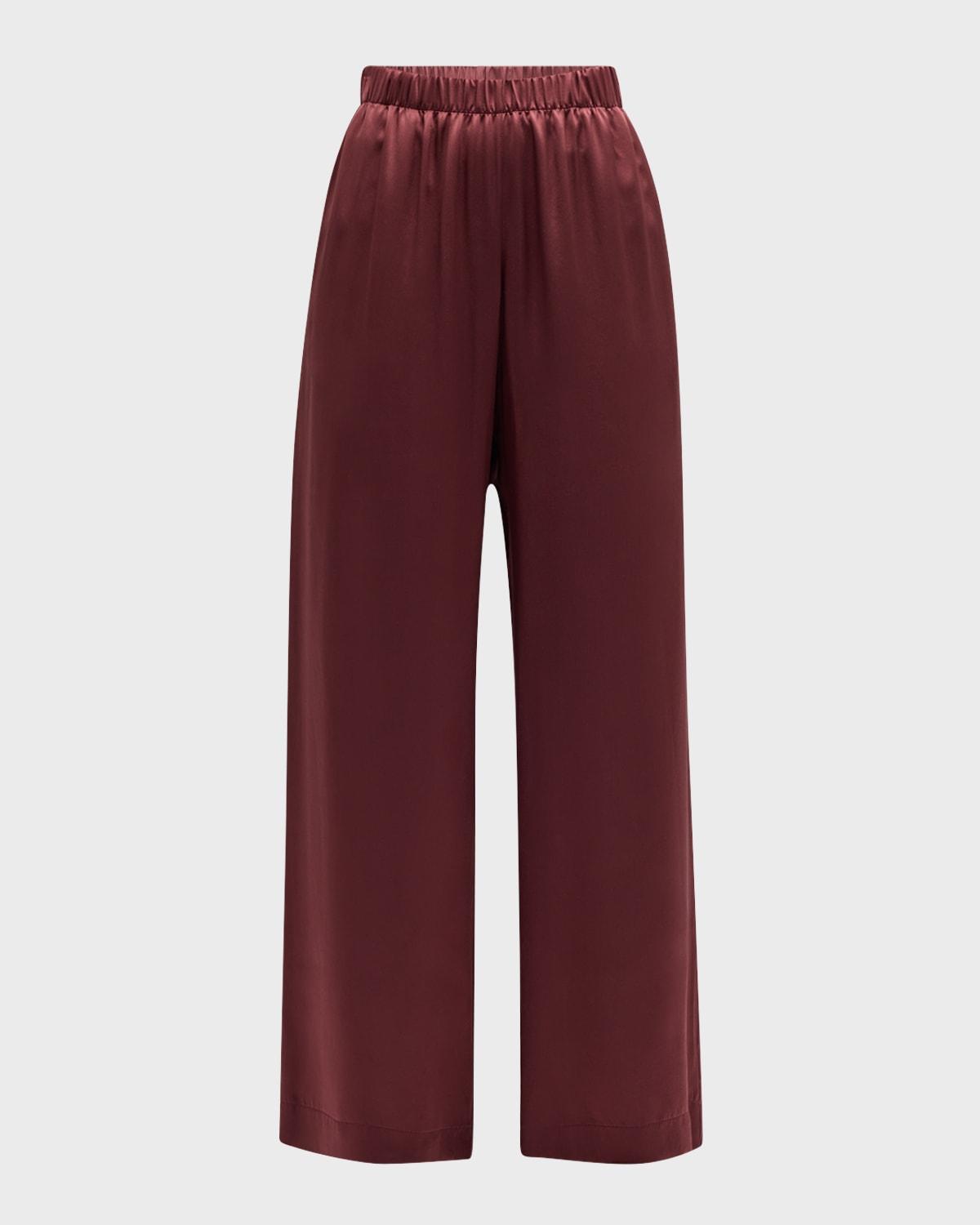 brynn wide-leg silk pants