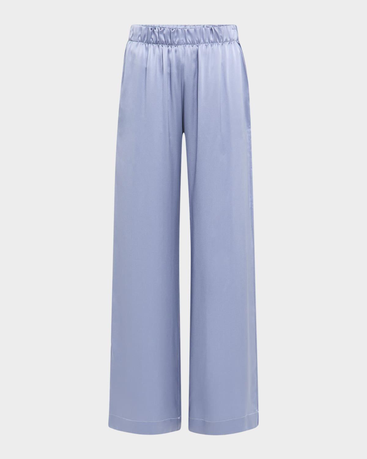 brynn wide-leg silk pants