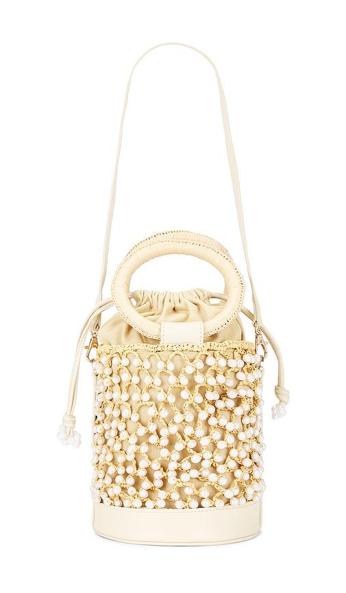 btb los angeles brandie bucket bag in tan.