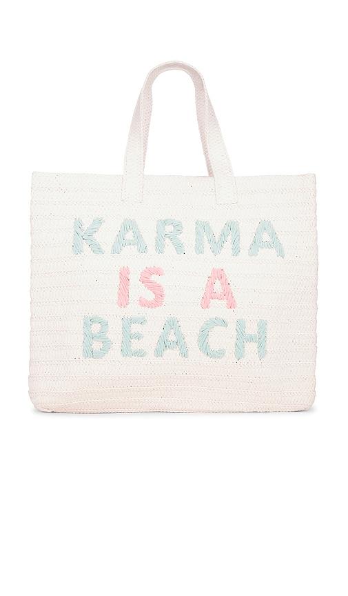 btb los angeles karma is a beach tote bag in pink.