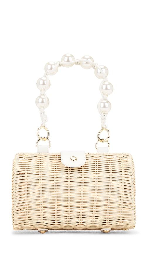 btb los angeles page leather clutch in tan.