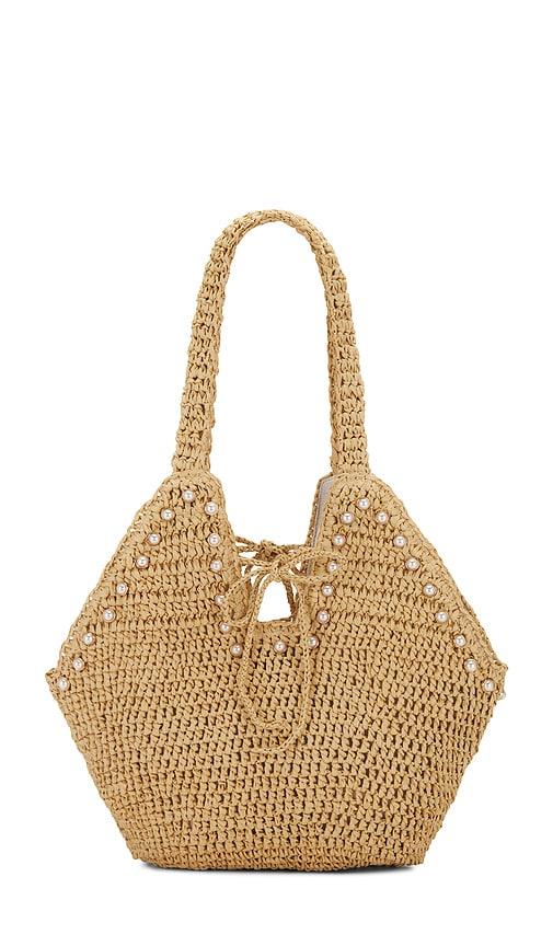 btb los angeles posey pearl tote in neutral.