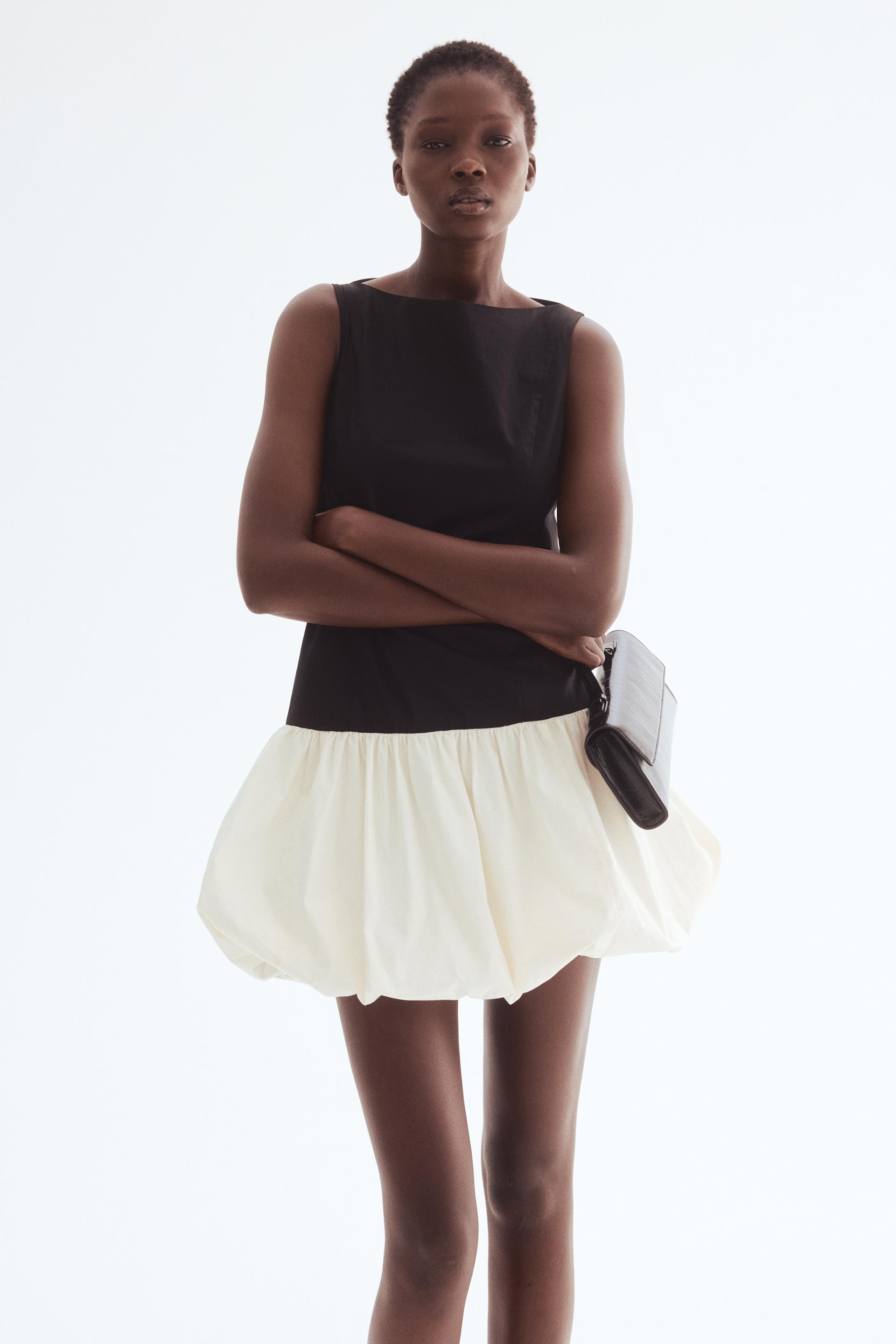 bubble-hem dress