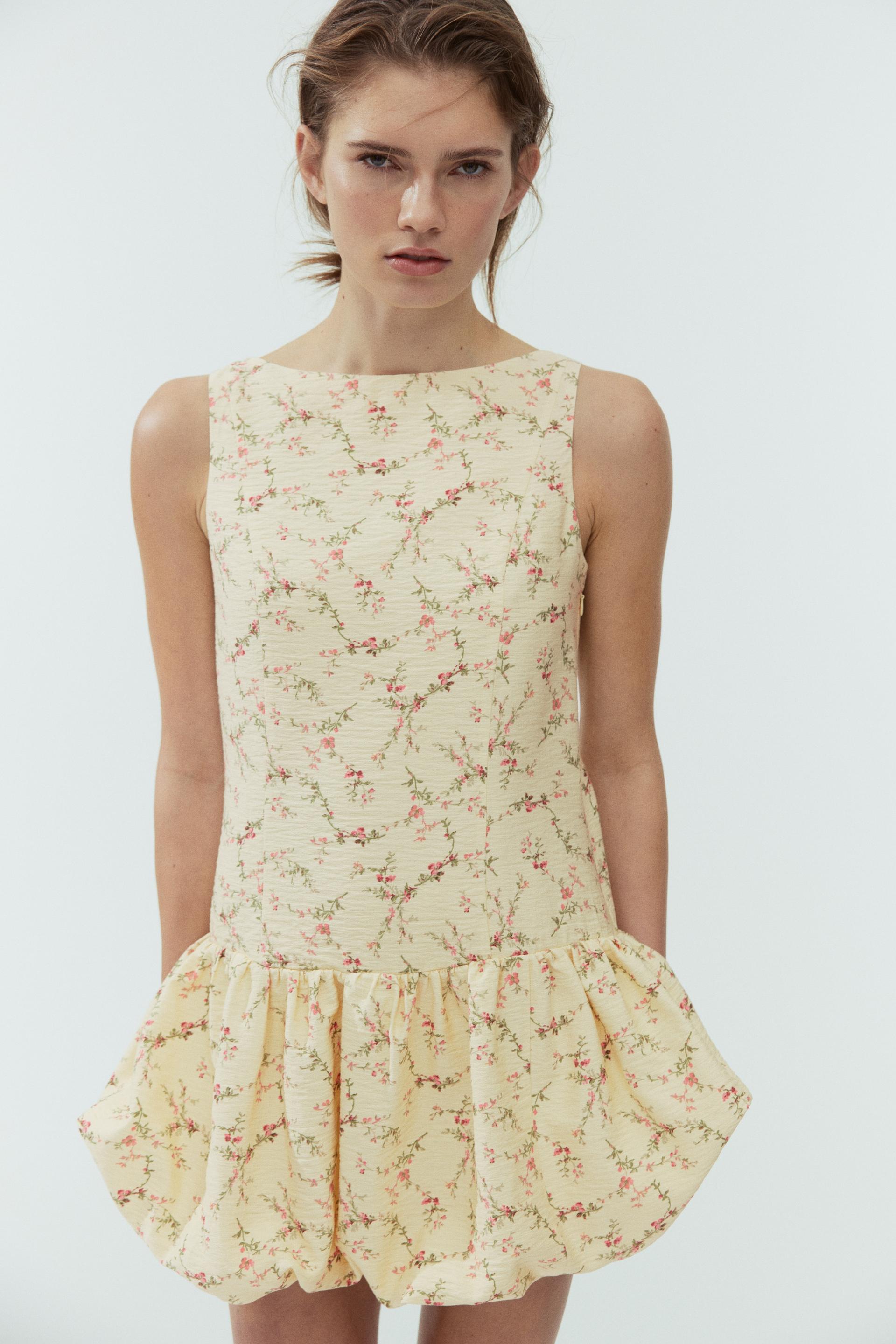 bubble-hem dress