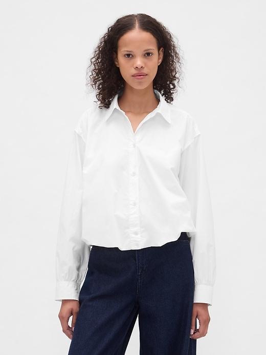 bubble hem shirt