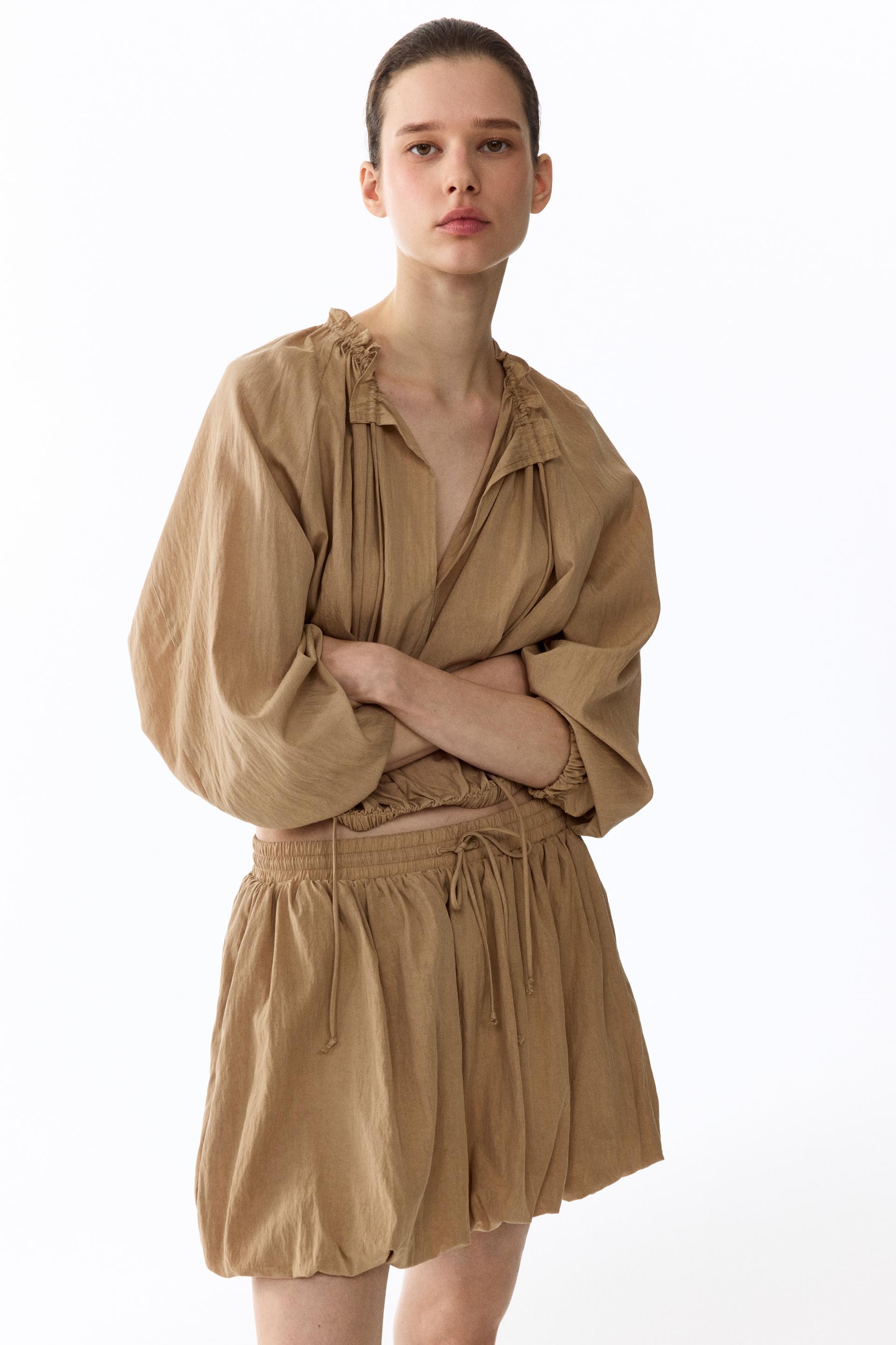 bubble-hem skirt