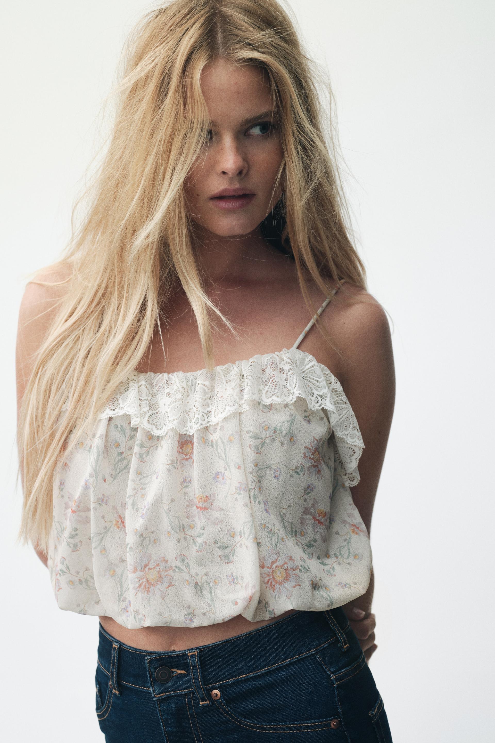 bubble-hem strappy top