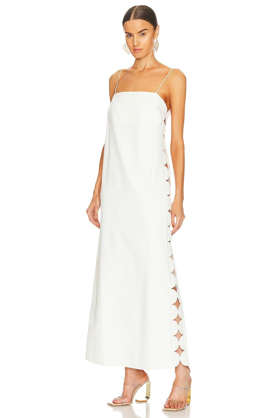 bubble long dress with straps