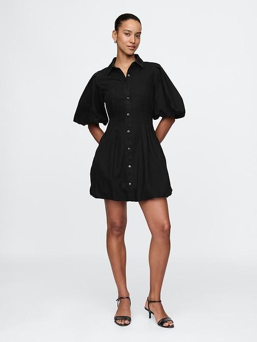 bubble mini shirtdress