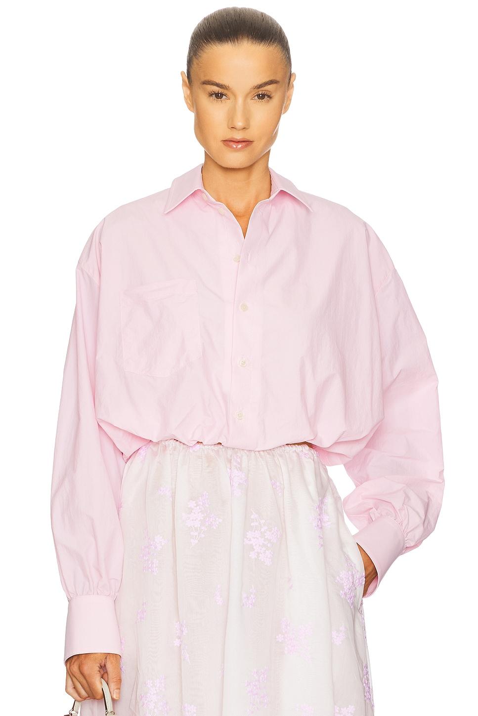 bubble shirt in tech poplin