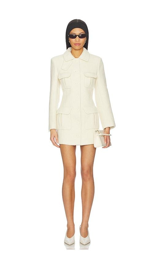 bubish franca wool blazer in ivory.