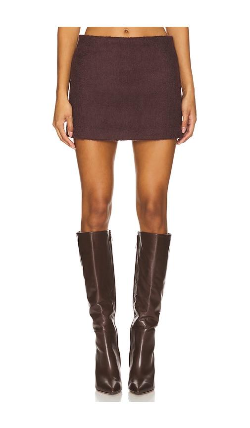 bubish hailey mini skirt in chocolate.