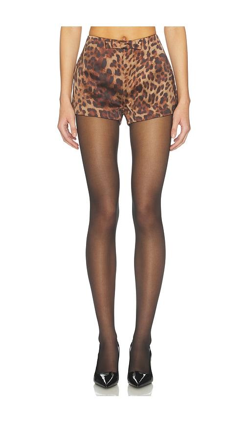 bubish penelope bow hot short in brown.