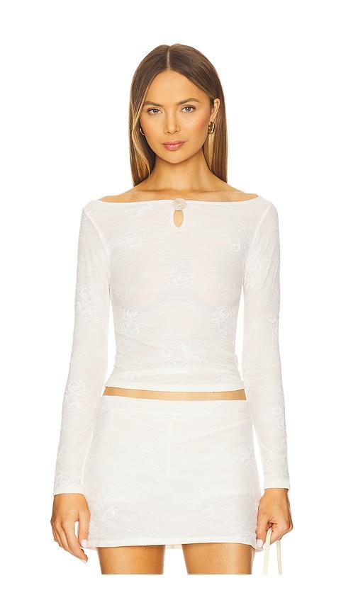 buci alder top in ivory.
