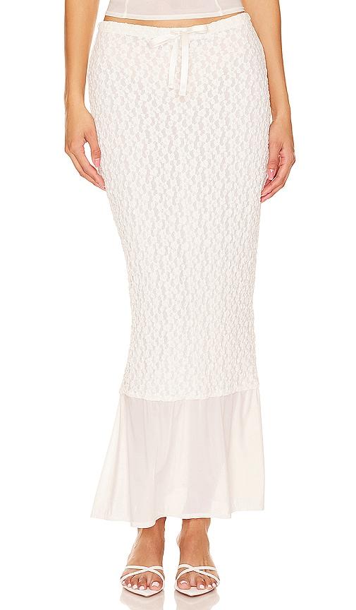 buci equinox skirt in white.