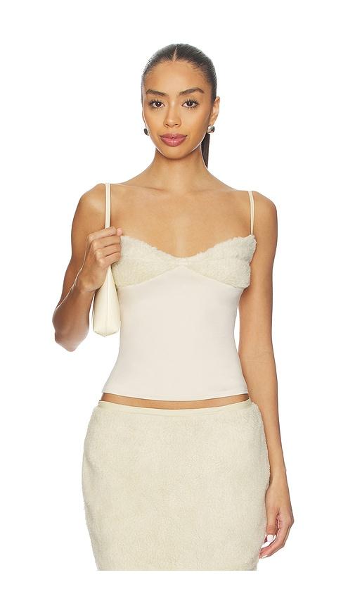 buci hemlock tank top in white.