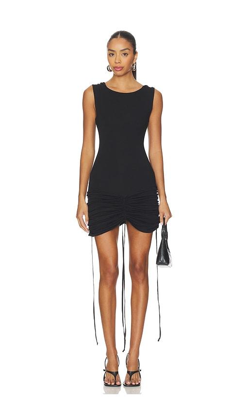 buci macadamia dress in black.