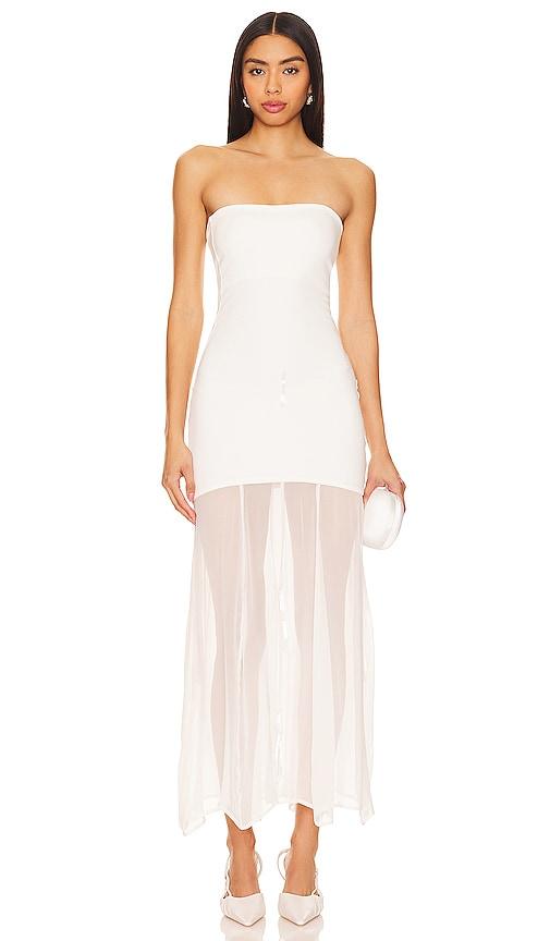 buci metis dress in white.