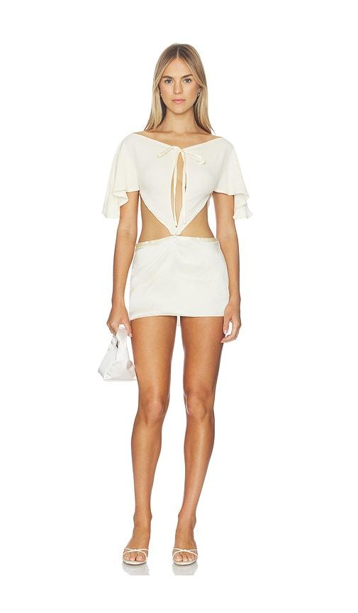 buci mina dress in ivory.