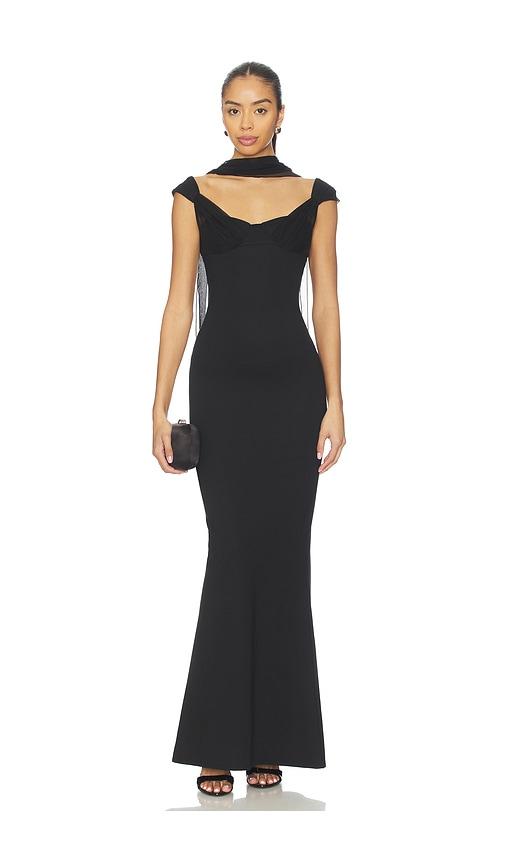 buci opera dress in black.