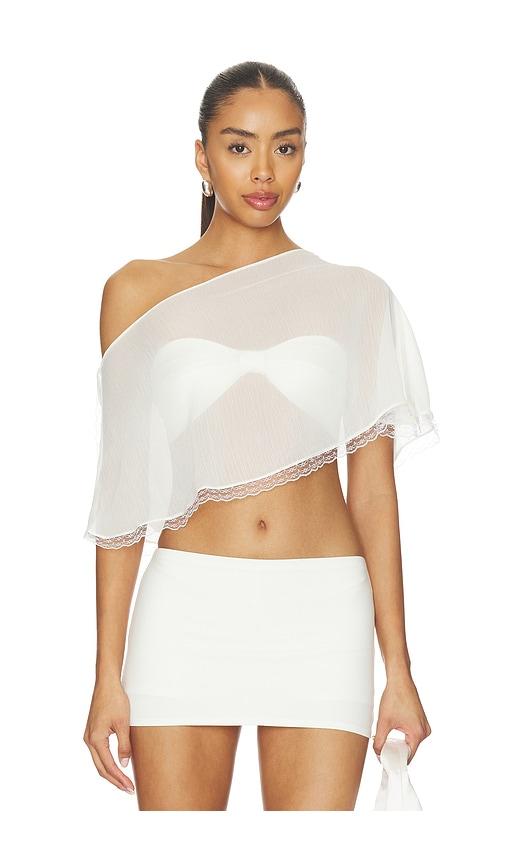 buci oracle poncho set in ivory.