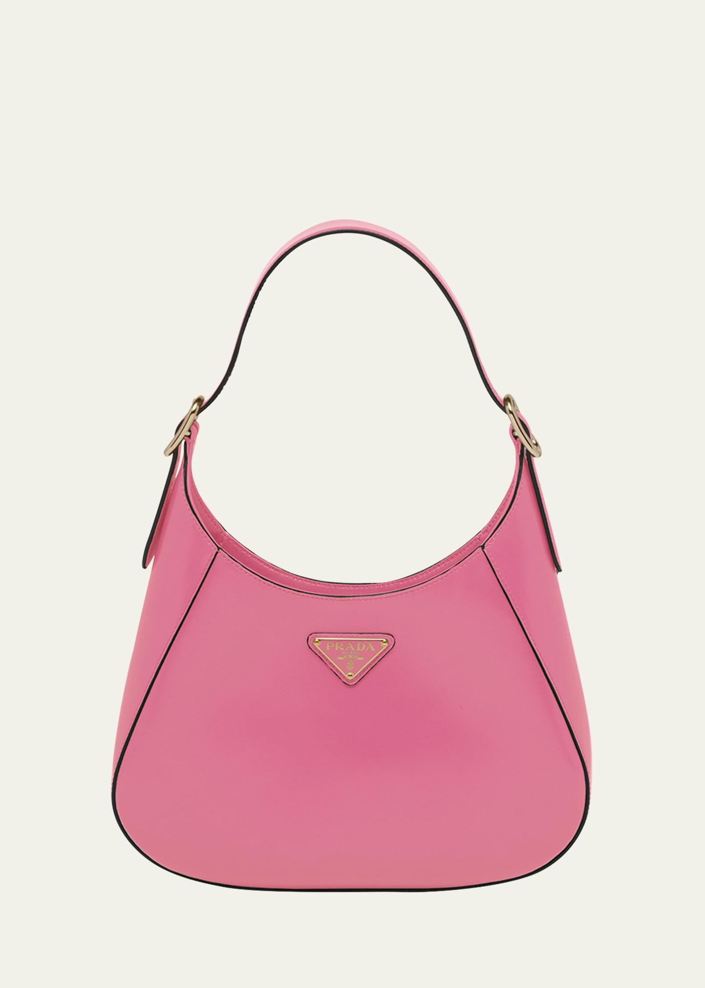buckle box calf leather hobo bag