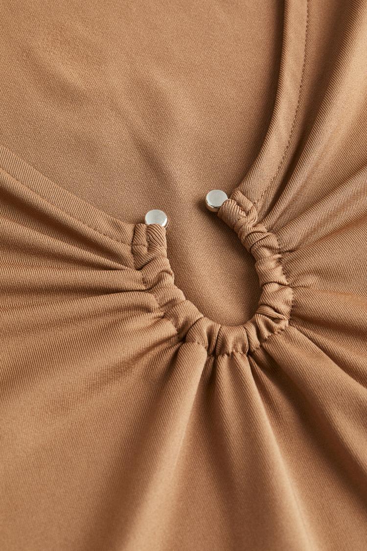 buckle-detail top