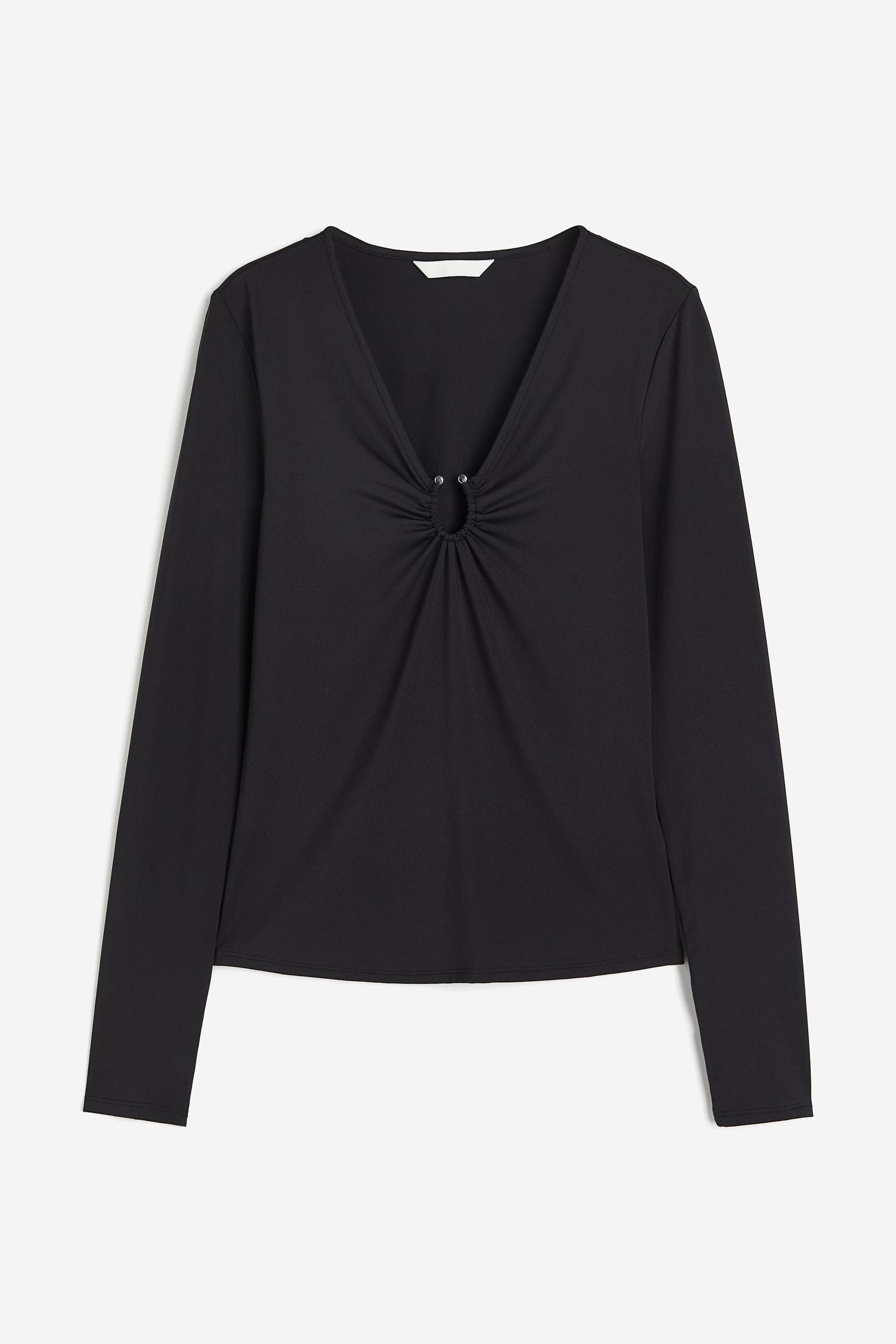 buckle-detail top