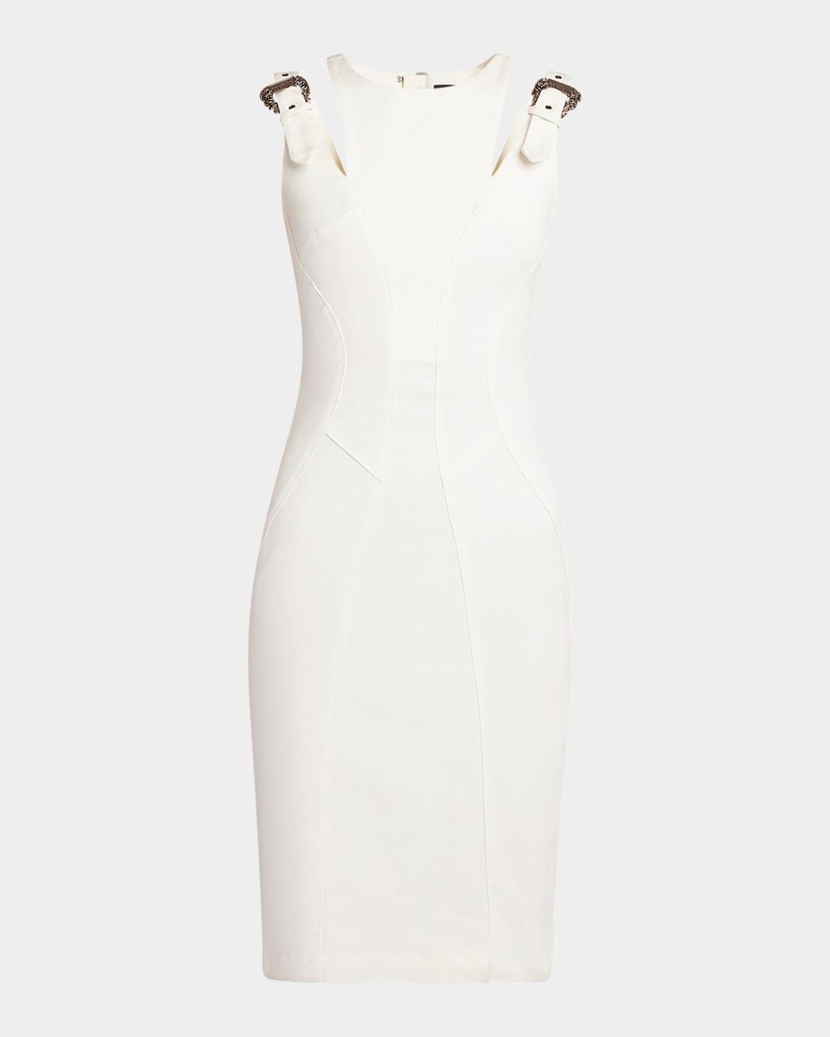 buckle sheath dress