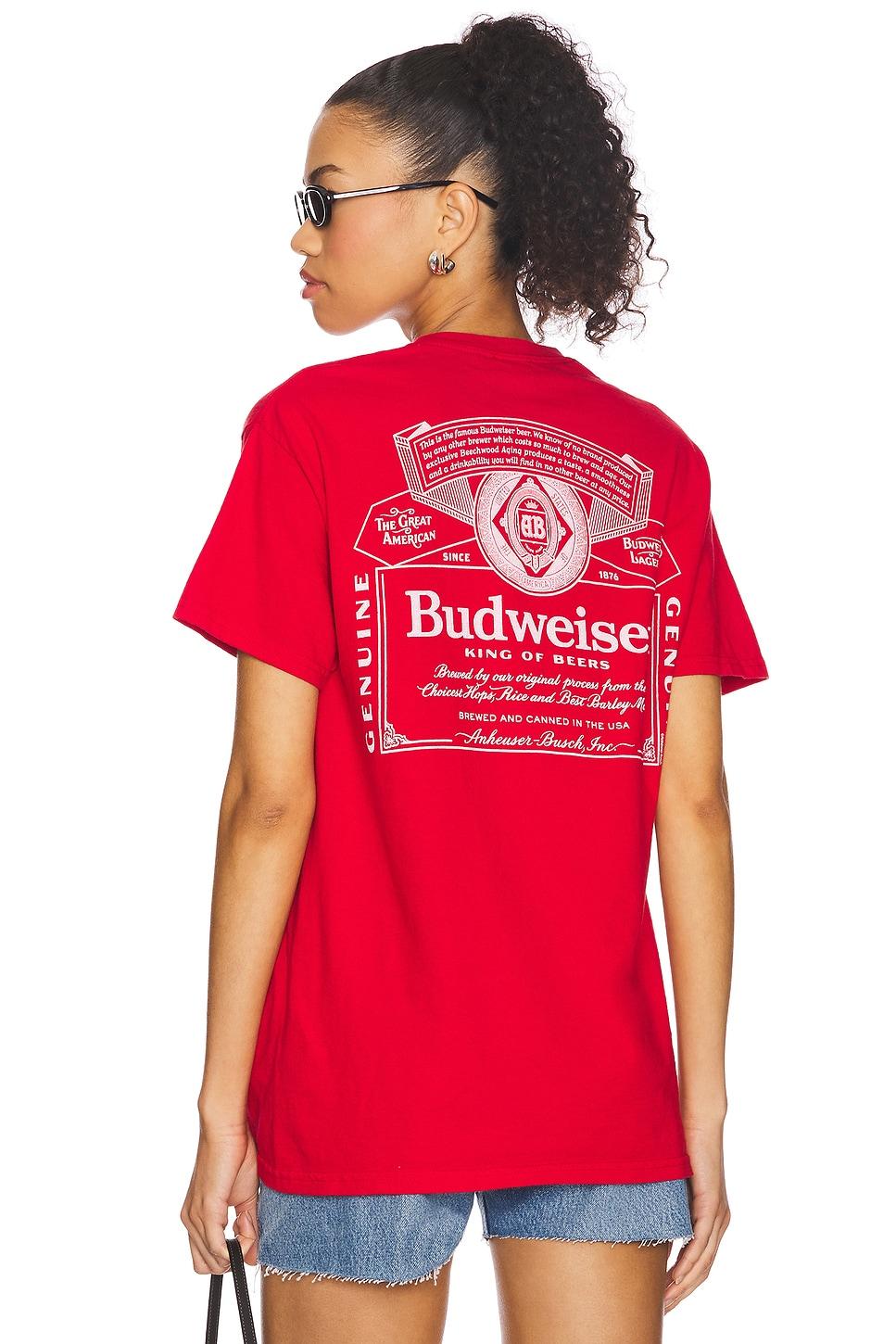 budweiser label tee