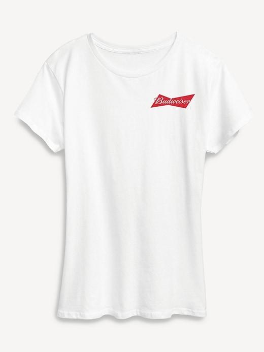 budweiser retro logo short sleeve graphic t-shirt